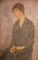 Woman Holding a Flower