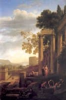 Landscape with the Burial of Santa Serapia