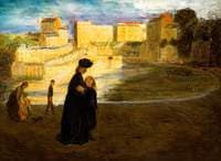 Landscape at Tenby with Figures