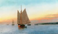 Lumber Schooner in New York's Lower Bay
