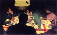 Dinner by Lamplight