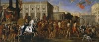 Triumphal entry of Constantine in Rome