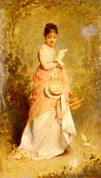 Girl with Doves