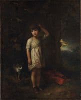 A Boy with a Cat — Morning