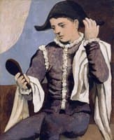 Harlequin with a Mirror