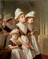 Foundling Girls at Prayer in the Chapel