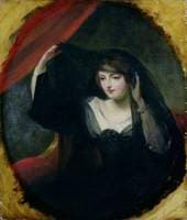 Olivia Raising her Veil