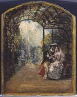 Sketch for 'The Duke and Duchess Reading "Don Quixote"'