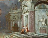 Jupiter and Alkmene in an Architectural Setting