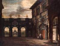 View through an Architectural Setting: Courtyard at Rubens' House, Antwerp, Belgium