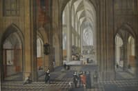 View of the Interior of a Church, Inspired by Antwerp Cathedral