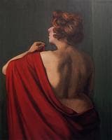 Woman with Red Shawl