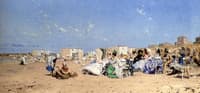 Beach at Schevingen, Holland