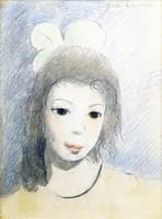 Brunette Girl with a Plain Bow