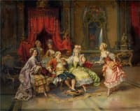 Louis XV In the Throne Room
