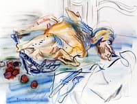 Still LIfe with Turkey and Chestnuts