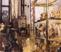Ceramic Display Cases in the Louvre (study)