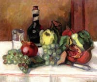 Still Life, Quinces, Pomegranates and Raisins