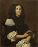 Portrait of a Lady Wearing a Black Mantilla
