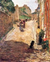 Village Street Scene, France
