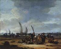 Fishermen Selling Their Catch on the Beach