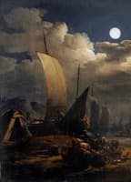 Seaport in the Moonlight