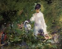 Young Woman among the Flowers