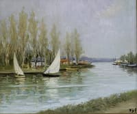 Sailboats on the Seine
