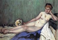 Nude with a bouquet
