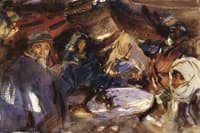 Arab Gypsies in a Tent