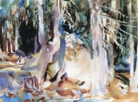 A Forest Scene, Val d'Aosta, Purtud