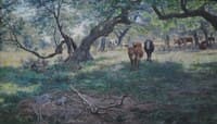 Field with Grazing Cows