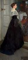 Margaret Nettlefold before Her Dining Room at Winterbourne